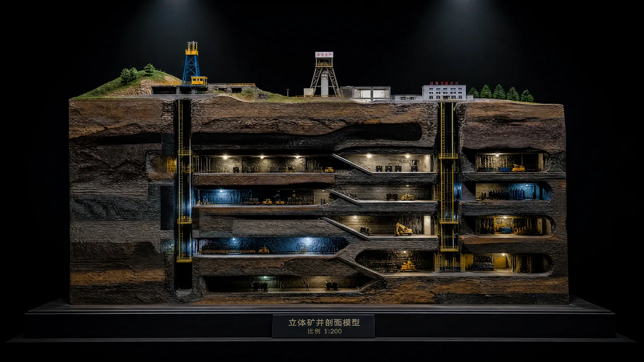 矿井模型展区