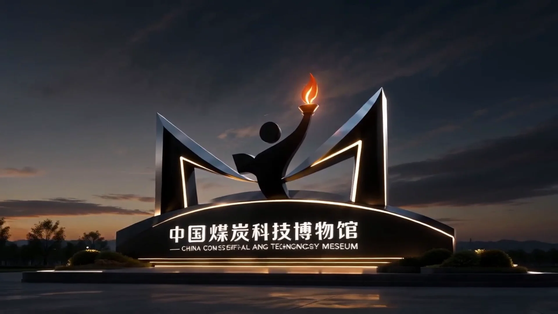 中国煤炭科技博物馆纪念碑雕塑